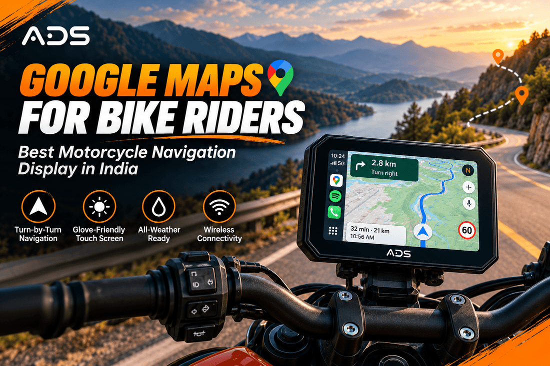 Google Maps Screen for Bike | Best Motorcycle Navigation Display India - ADS Shop