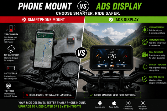 Navigation Device vs Smartphone Mount — Which Is Better for Bike Riders? - ADS Shop