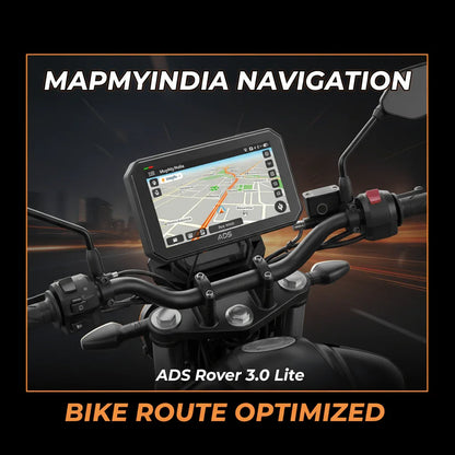 ADS Rover 3.0 Pro - 5" Motorcycle CarPlay Display with BSD, TPMS & 2K Dashcam - ADS Shop