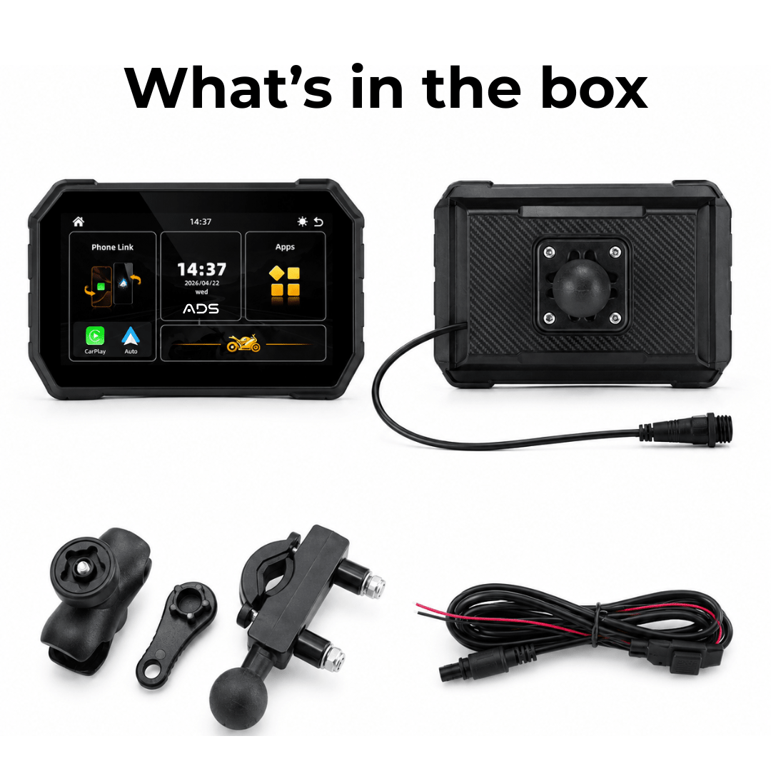 ADS Rover Mini – 5-Inch Wireless CarPlay & Android Auto Smart Display for Motorcycles - ADS Shop
